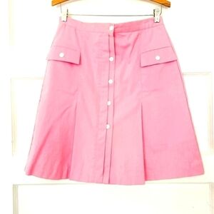 Vintage 60s Haphazard Designs Palm Beach Pleated Skort Skirt